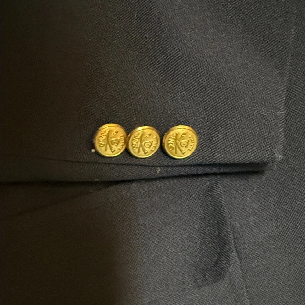 Vintage Orvis Navy Blazer with Gold Buttons 46L